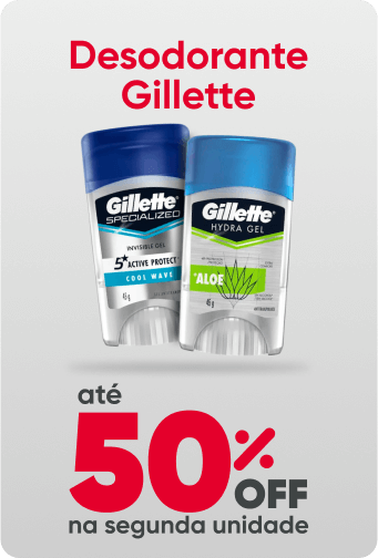 Desodorante Gillette Gel em promoção